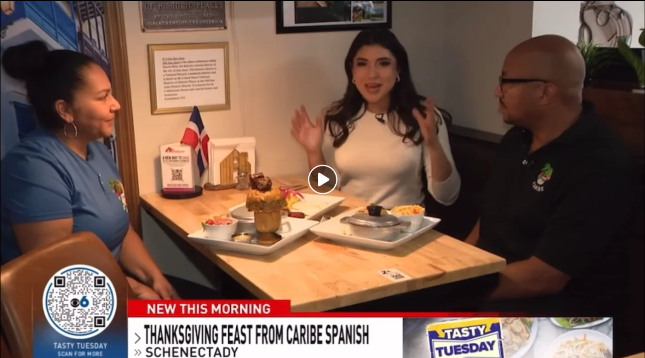 CBS 6 News Tasty Tuesday feature on Caribe Spanish Restaurant