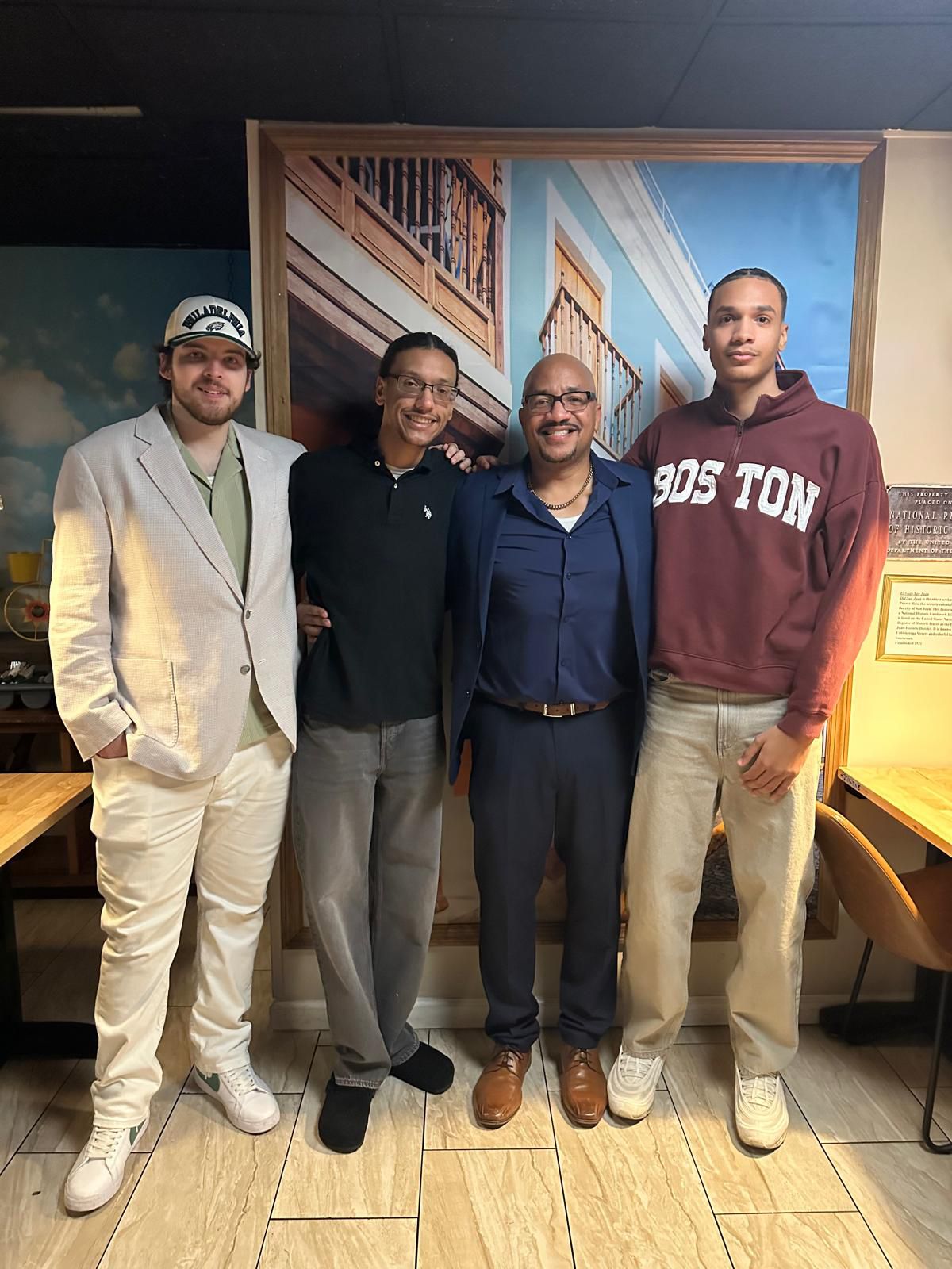 The extended Fabian family celebrating together at Caribe